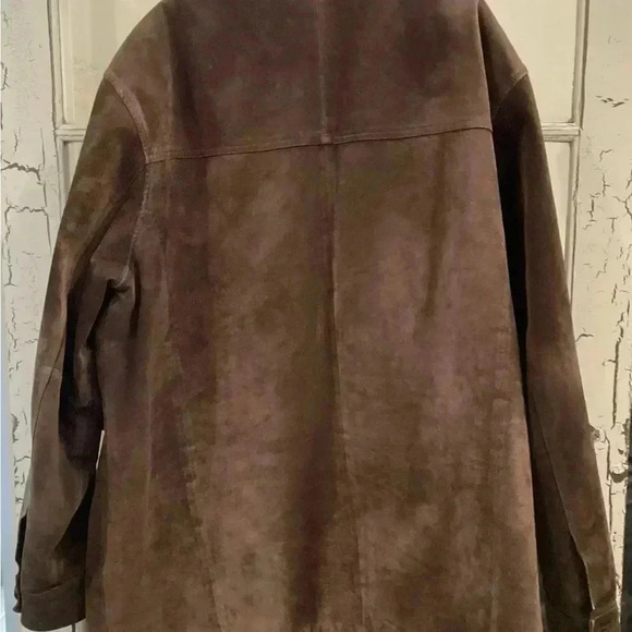 Vintage JOHN ASHFORD Soft Leather Bomber Jacket Mens Brown insulated - Picture 2 of 4